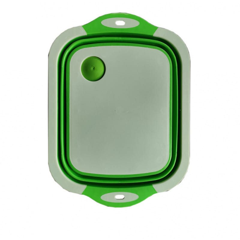 Collapsible Multifunctional Cutting Board with Dish Tub - Image 2